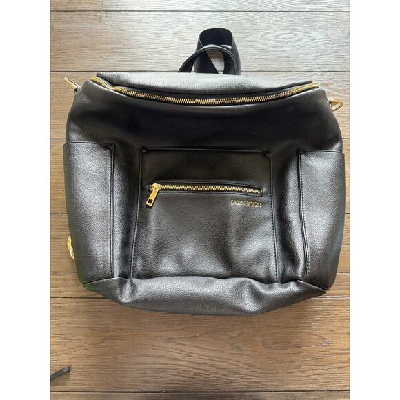 Fawn Design The Original Diaper Bag Mom Dad Large backpack Messenger Vegan Leath - Picture 4 of 10